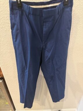 Defense Logistics Agency Men's Slim Fit Royal Blue Dress Pants 32R